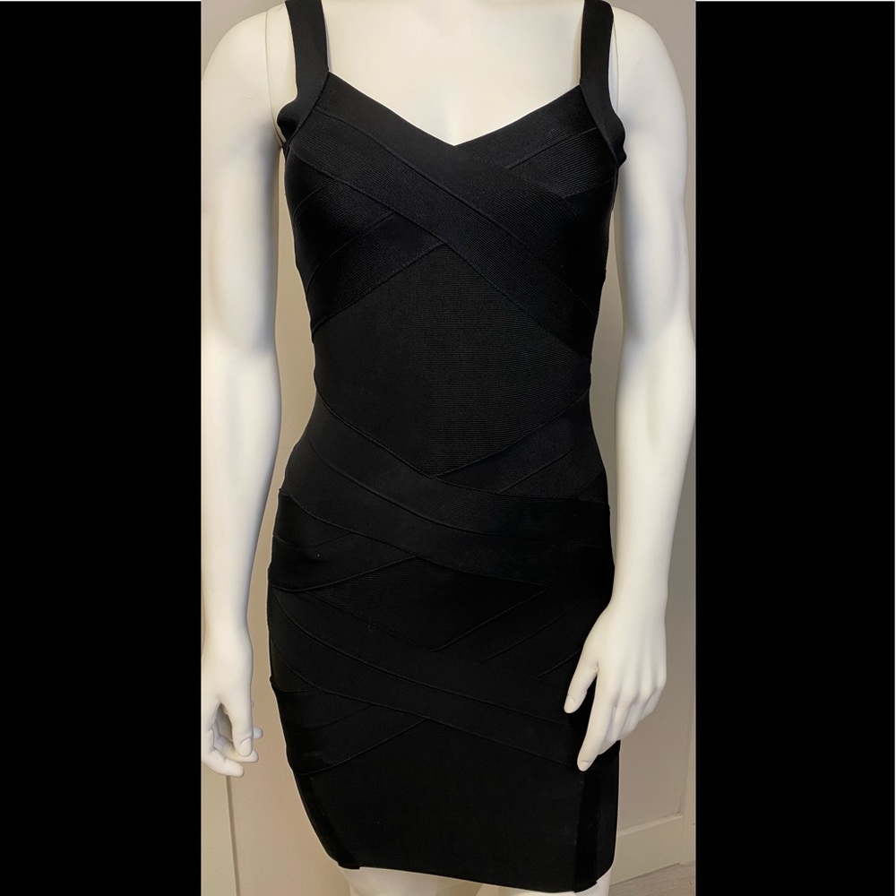 Black Open Back Bodycon Dress
